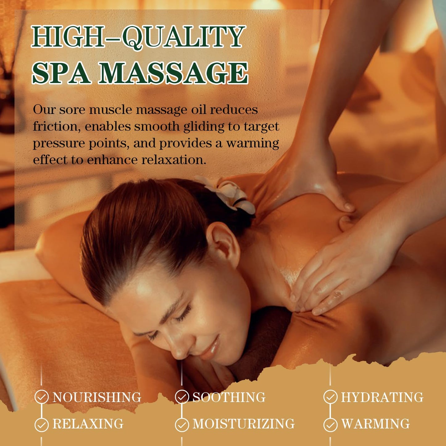 Pjordo Sore Muscle Massage Oil – 8 oz, Lavender, Arnica & Chamomile