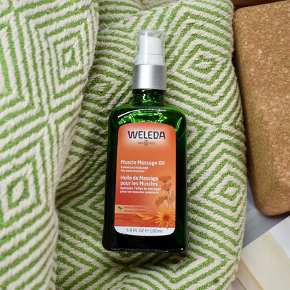 Weleda Arnica Muscle Massage Oil – 3.4 oz | Plant-Rich Oil Blend with Birch, Sunflower & Olive Oils