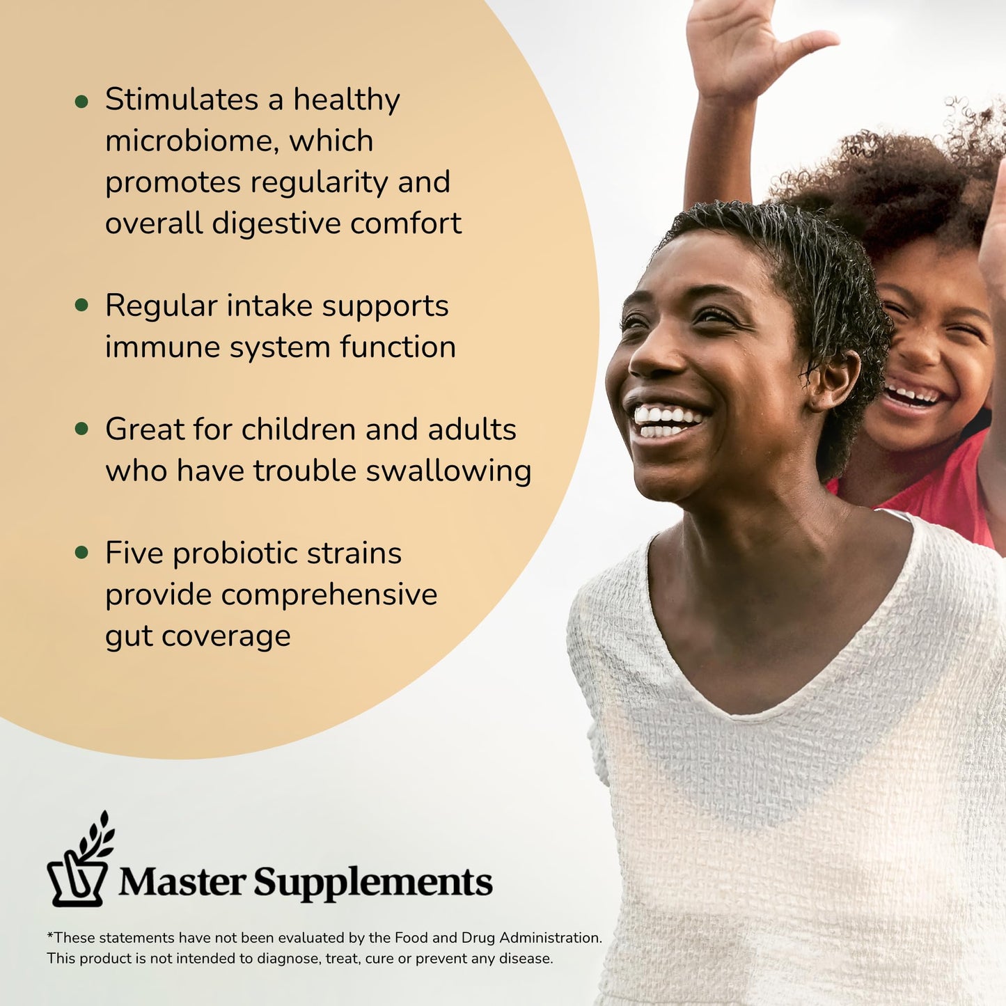 Master Supplements Granular Theralac 1.05 oz – Multi-Strain Probiotic Powder (40 Servings) – Vegan, Gluten Free