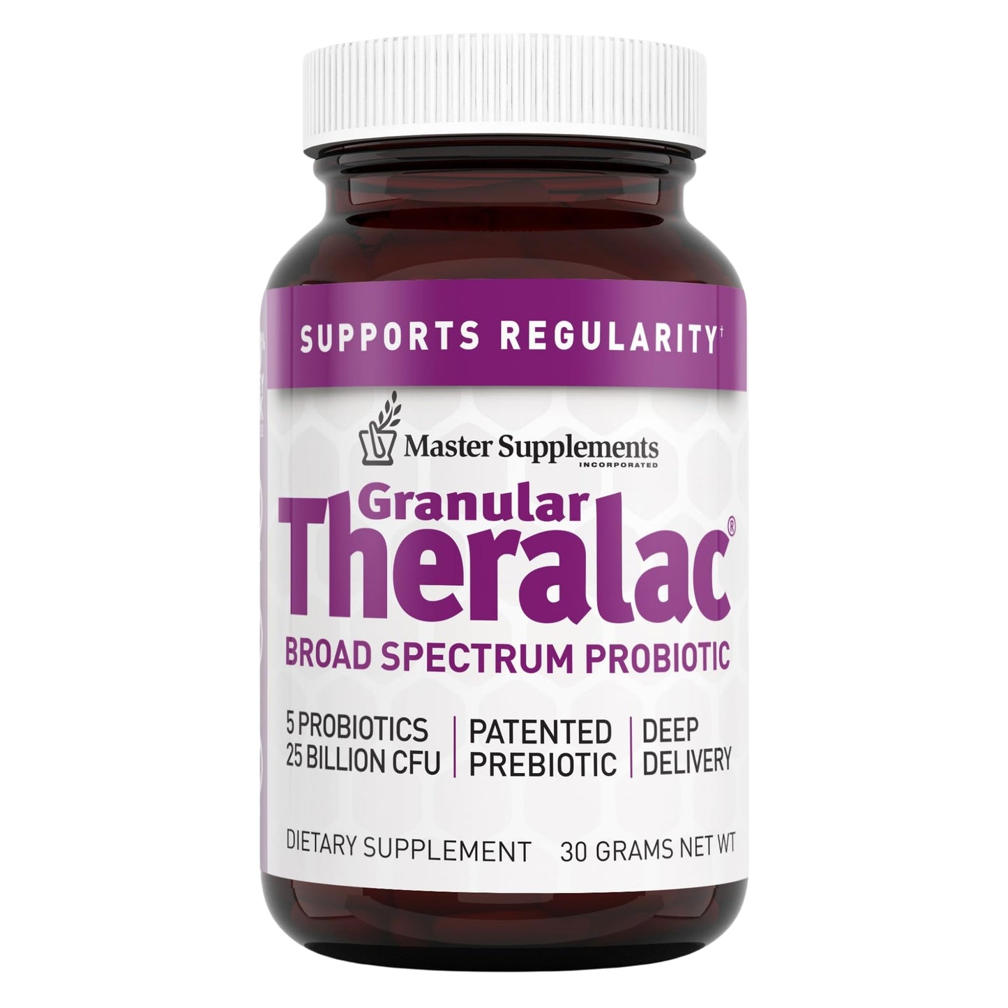 Master Supplements Granular Theralac Probiotic Powder – 25B CFU, 40 Servings, Vegan & Gluten Free