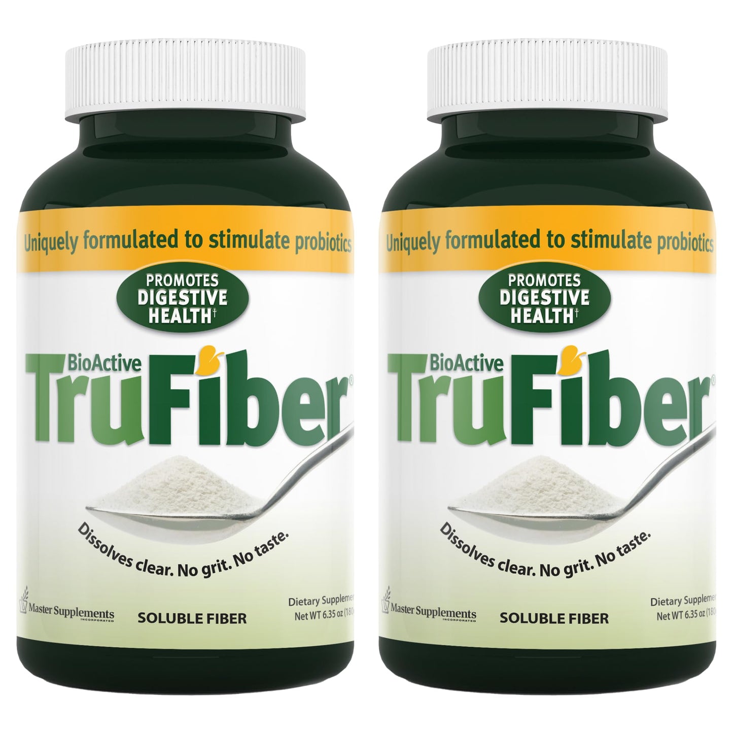 TruFiber Prebiotic Fiber – 6.35 oz (Pack of 2) | 100 Servings, Digestive Health, Vegan & Gluten Free