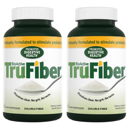 TruFiber Prebiotic Fiber – 6.35 oz (Pack of 2) | 100 Servings, Digestive Health, Vegan & Gluten Free