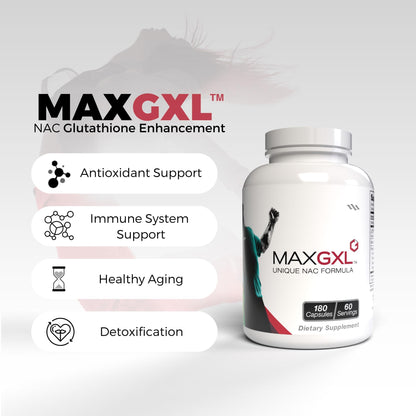 Max GXL NAC Formula | 180 Veg Capsules, 30 Servings (Pack of 2)