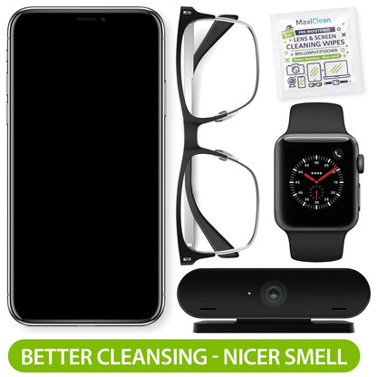 MAXI CLEAN 440 Pack Lens Wipes – Pre-Moistened Eyeglasses & Screens Cleaner