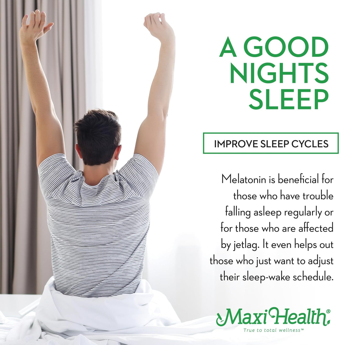Maxi Health Mel-O-Chew 1mg Melatonin – Fast-Acting Sleep Aid with Enzymax | Kosher (100 Units)