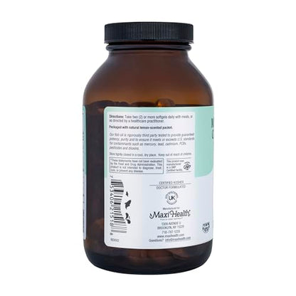Maxi Health Omega-3 Triple Strength Fish Oil 2000 mg – EPA 680 mg / DHA 460 mg • Kosher 180 Softgels