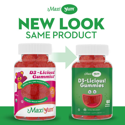 Maxi Health Vitamin D Gummies - 60 Count (1000 IU D3)