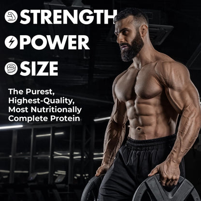 Max Muscle MaxPro Elite Whey Protein Powder – 30g Protein, 0g Sugar, 6.6g BCAAs, Strawberry Banana (4lb)