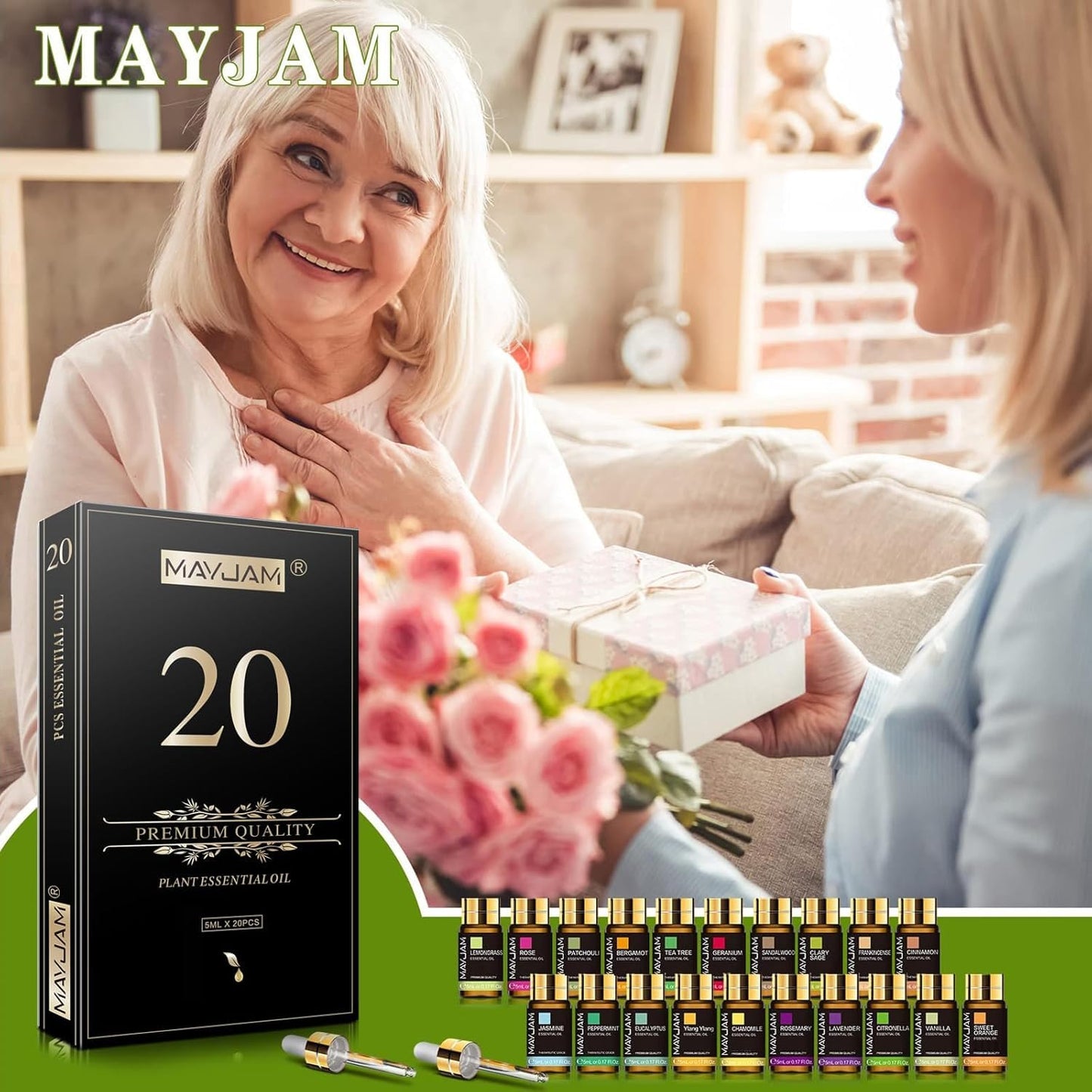 MAYJAM Tea Tree 20x5ml Essential Oil Gift Set