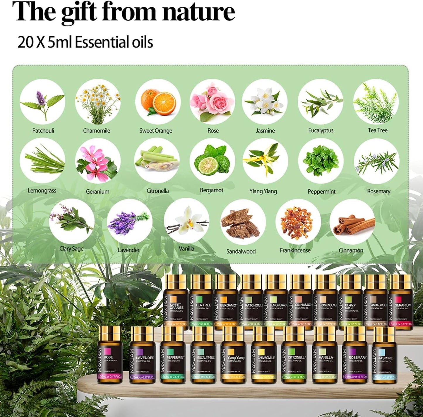 MAYJAM Tea Tree 20x5ml Essential Oil Gift Set