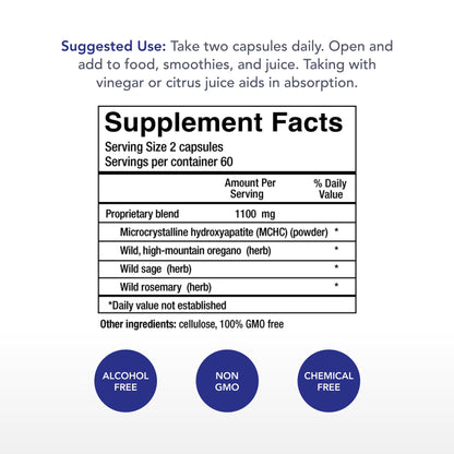 Physician's Strength Bone Complete - 120 Vegi Capsules | 60 Servings | Non-GMO
