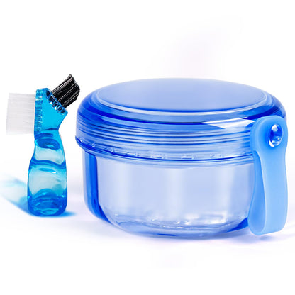 Mckkor Leak-Proof Portable Denture Bath Case | Denture Cleaning Cup