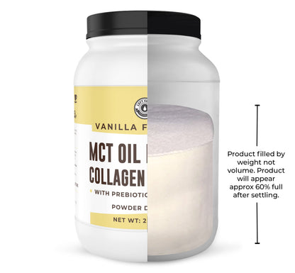 Left Coast Performance MCT Oil Powder with Acacia Fiber & Collagen – Vanilla, 32 oz