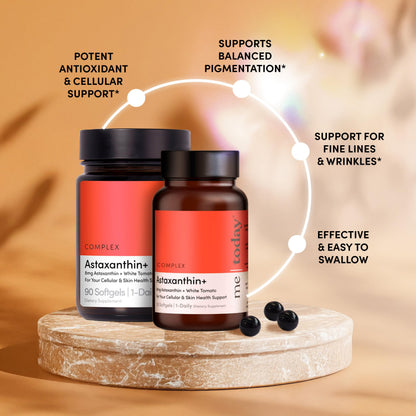 Me Today Complex Astaxanthin+ 8mg Softgels - Antioxidant Skin Health & Cellular Wellness (30 Servings)