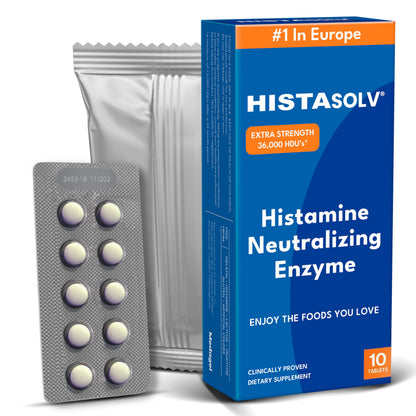 Medagel HISTAsolv Extra Strength DAO Enzyme – Histamine Intolerance (Austria) – 10 Pack