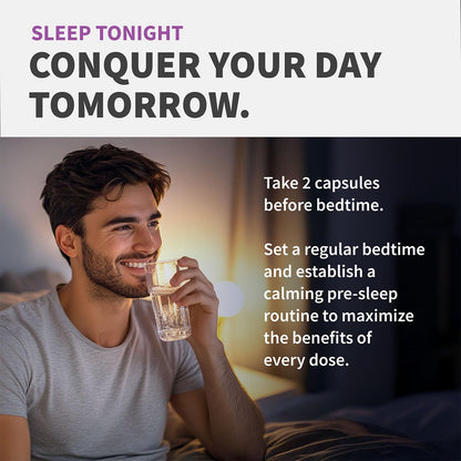 MEDCHOICE 12-in-1 Melatonin Sleep Capsules – 5 mg Melatonin & 500 mg Magnesium Glycinate (90ct, Pack of 3)