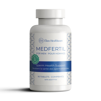Medfertil for Men Dietary Supplement (90 ct) – CoQ10, B12, Zinc | Elan Healthcare