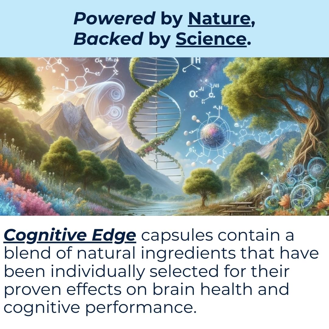 Medical Miracles Cognitive Edge Brain Support - 60 Capsules (30 Day Supply) USA Made