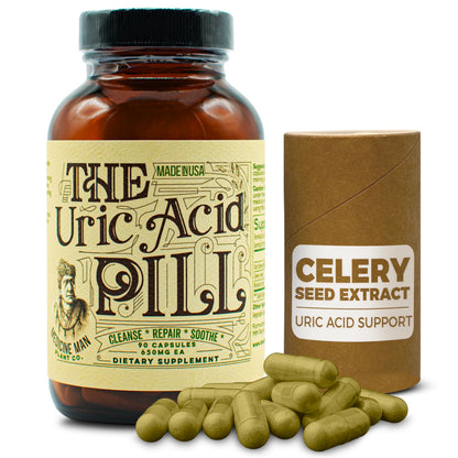 Medicine Man Plant Co The Uric Acid Pill – 90 Capsules | Tart Cherry, Celery Seed & Burdock Root