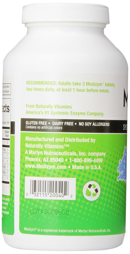 Medizym Systemic Enzyme 800 Tablets – Immune & Inflammation Support