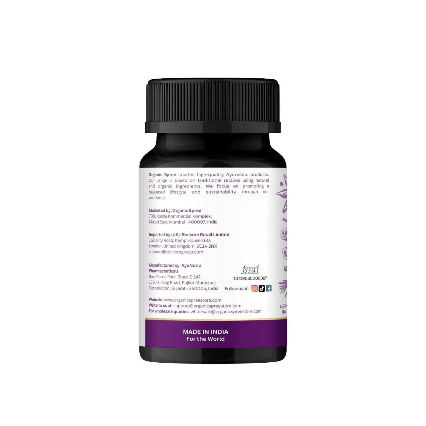 Organic Spree Medohar Guggulu 120 Tablets – Ayurvedic Metabolism & Immune Health (Pack of 2)