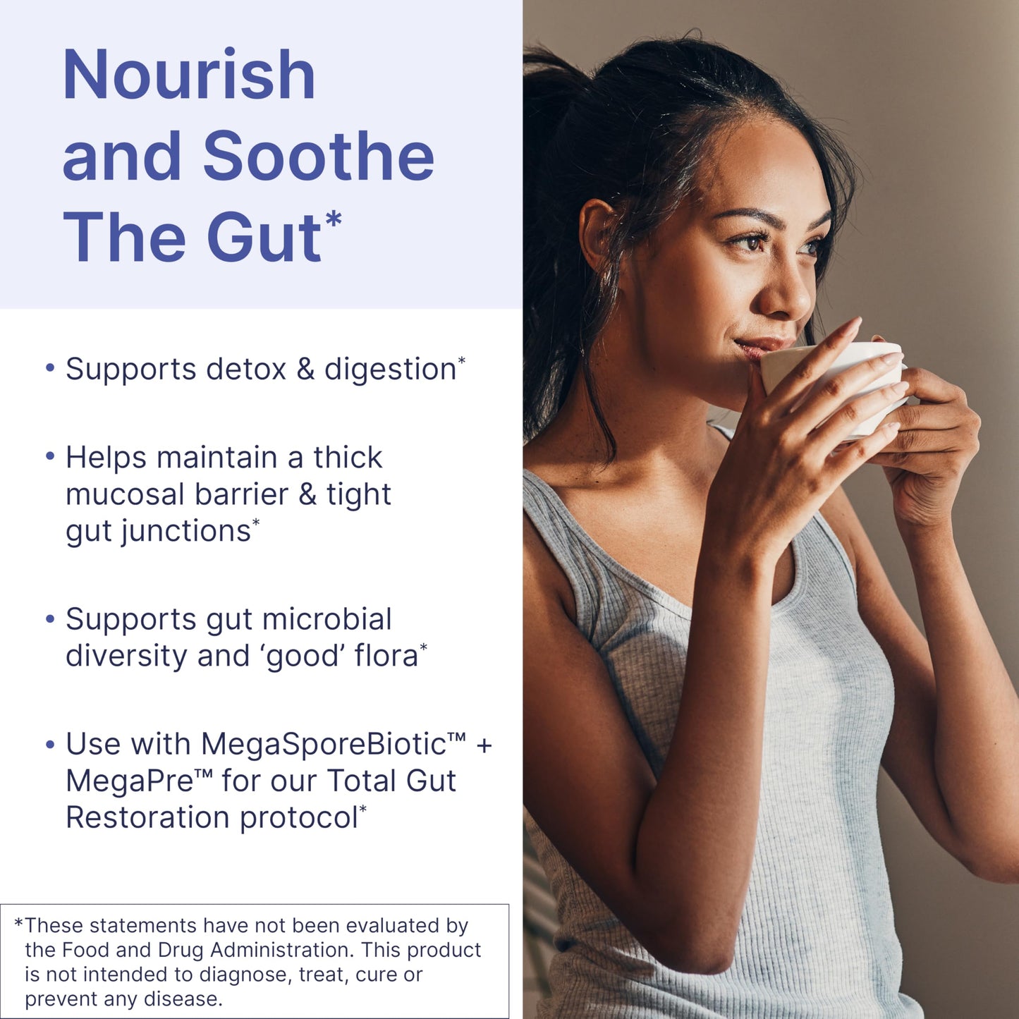 Microbiome Labs MegaMucosa Gut Health Powder – Complete Mucosal Support (Berry Acai, 5.5 oz) | Dairy-Free Immunoglobulins