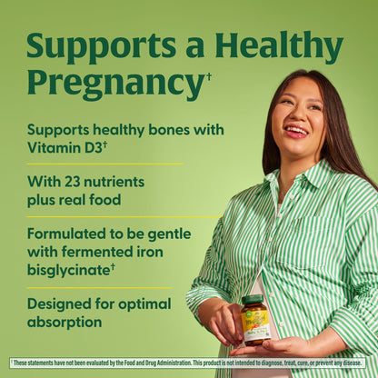 MegaFood Baby & Me 2 Prenatal Vitamins – Folate, Choline, Iron & Vitamin D | 120 Tabs (60 Servings)