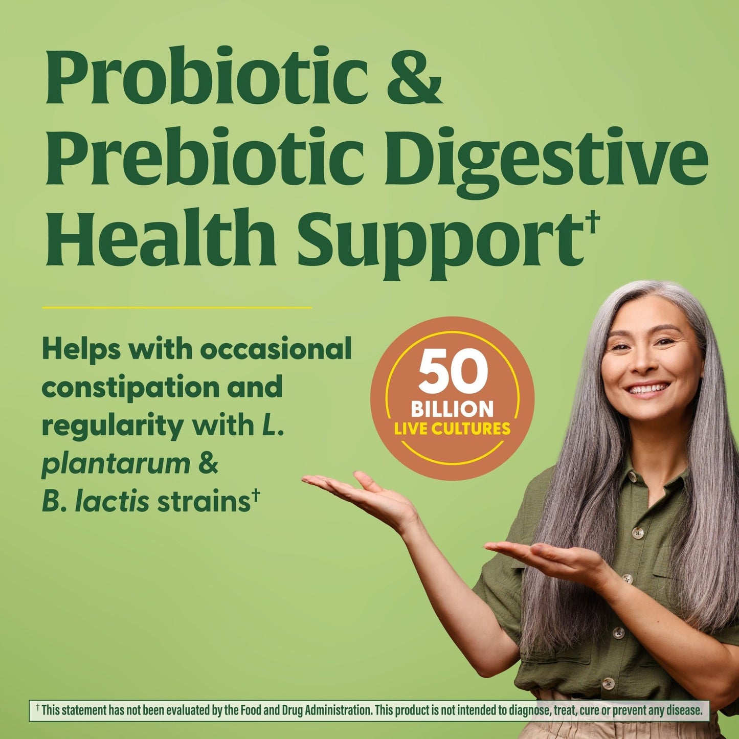 MegaFood MegaFlora Probiotics + Prebiotics Turmeric - 50B CFU, 14 Strains, 90 Capsules
