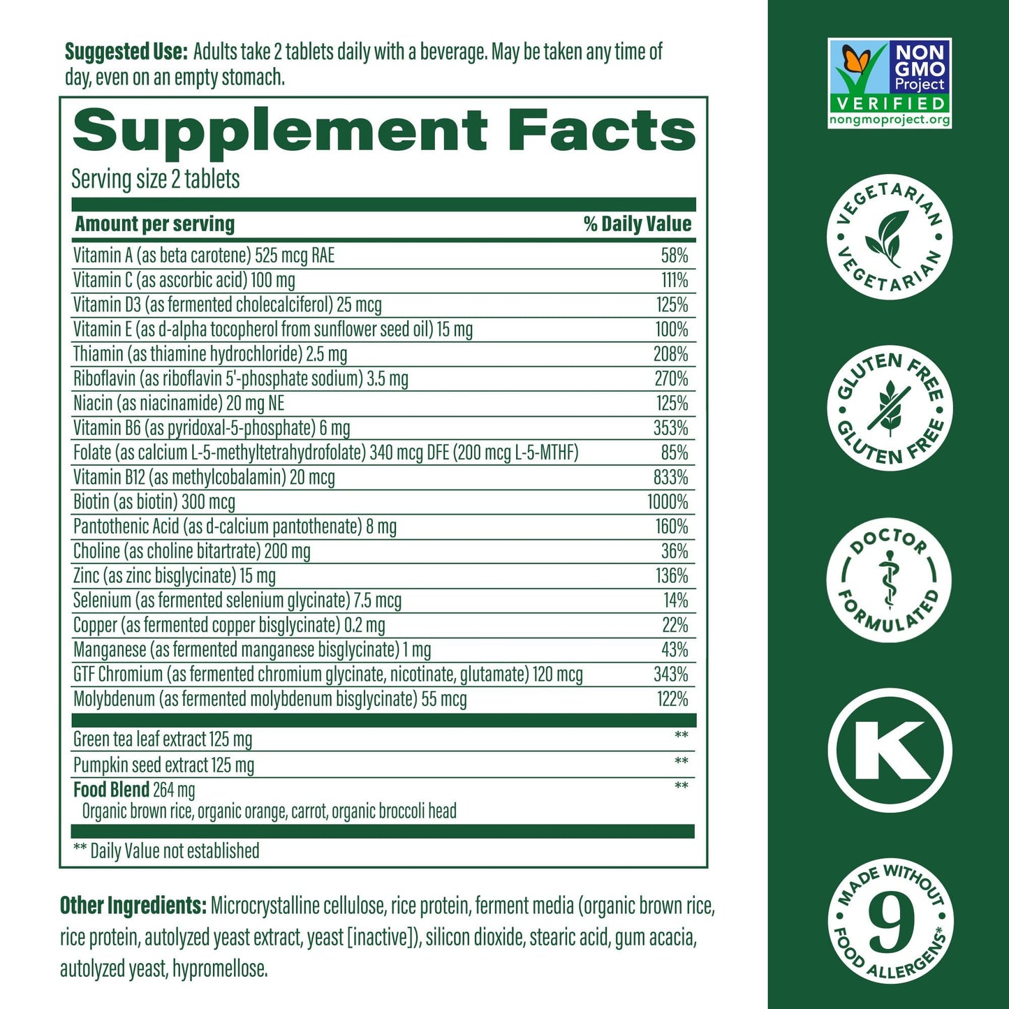 MegaFood Multi for Men 55+ – 120 Tablets | Daily Multivitamin for Men 55+