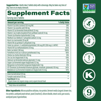 MegaFood Multi for Men 55+ – 120 Tablets | Daily Multivitamin for Men 55+