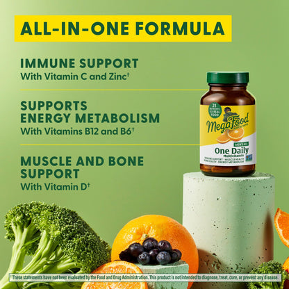 MegaFood Multivitamin for Men 40+ — One Daily, 90 Vegetarian Tablets