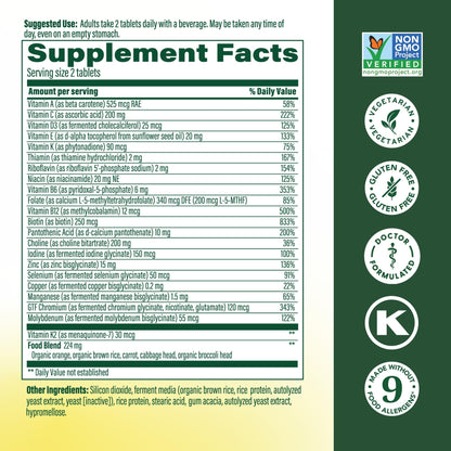 MegaFood Men's 40+ Advanced Multivitamin – Dr-Formulated, Real Food, Vegetarian (120 Tabs)