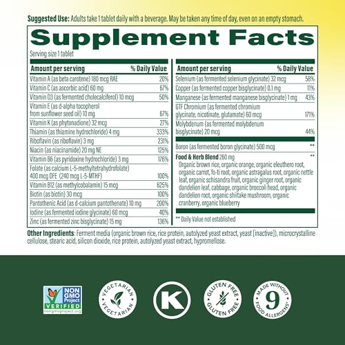 MegaFood One Daily Men's Multivitamin – Vegetarian, Gluten Free, Energy Metabolism & Immune Support