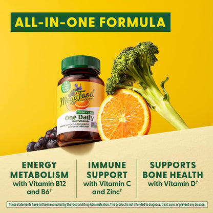 MegaFood Women 40+ Multivitamin | One Daily, Vegetarian, Methylated B12 & Folate