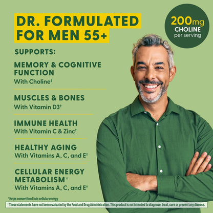 MegaFood Multi for Men 55+ – 120 Tablets | Daily Multivitamin for Men 55+