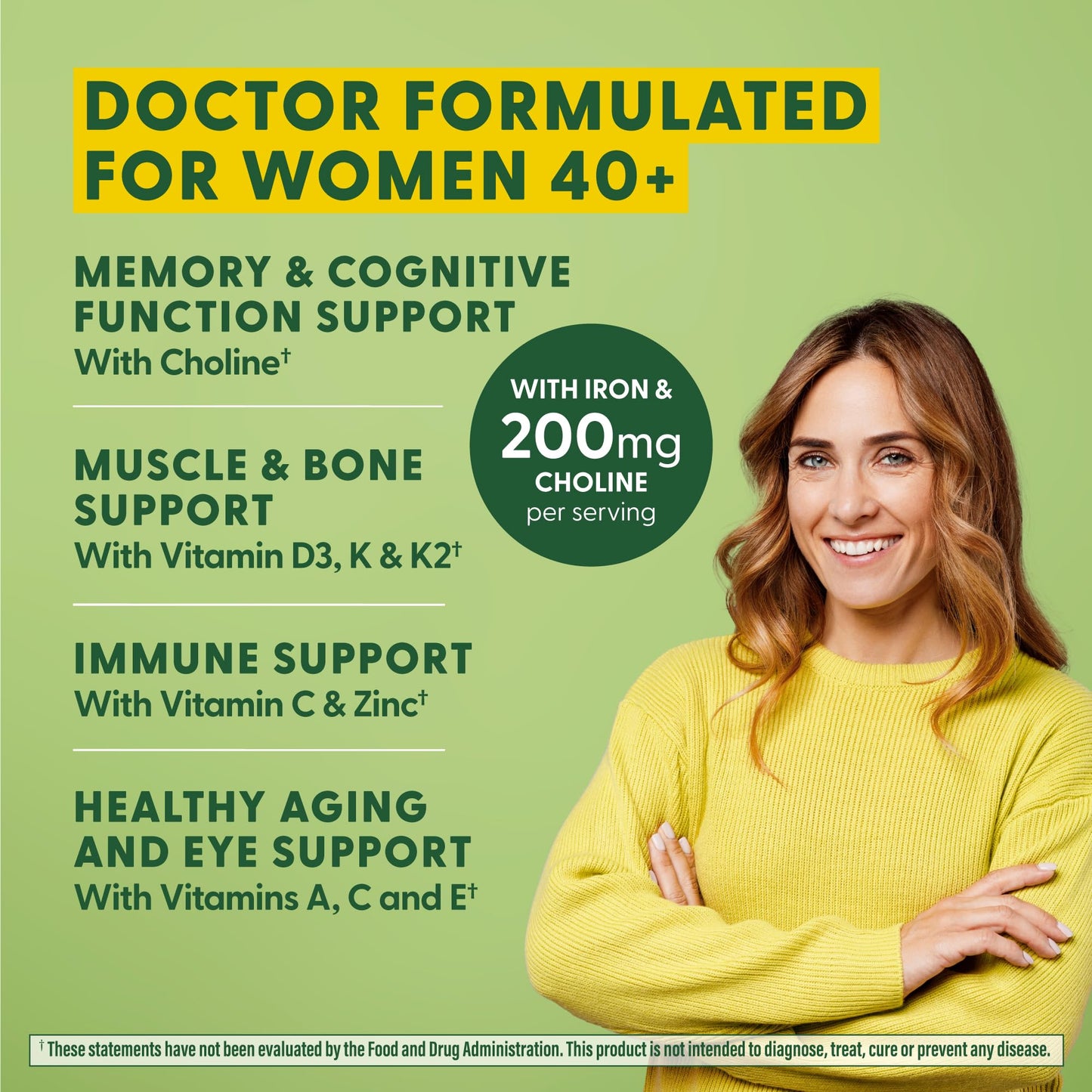 MegaFood Women's 40+ Advanced Multivitamin – Dr Formulated, Vegetarian, 120 Tabs (60 Servings)