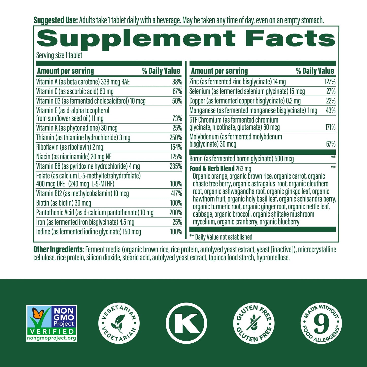 MegaFood Women 40+ Multivitamin | One Daily, Vegetarian, Methylated B12 & Folate