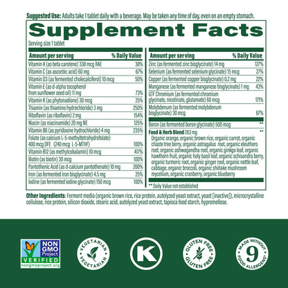 MegaFood Women 40+ Multivitamin | One Daily, Vegetarian, Methylated B12 & Folate