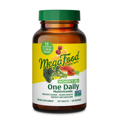 MegaFood Women 55+ One Daily Multivitamin – Vitamin D3, B12, Folate | Vegetarian