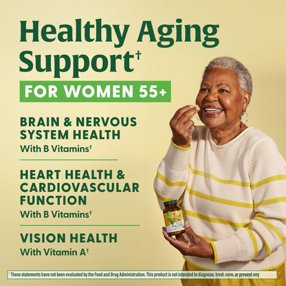 MegaFood Women 55+ One Daily Multivitamin – Vitamin D3, B12, Folate | Vegetarian