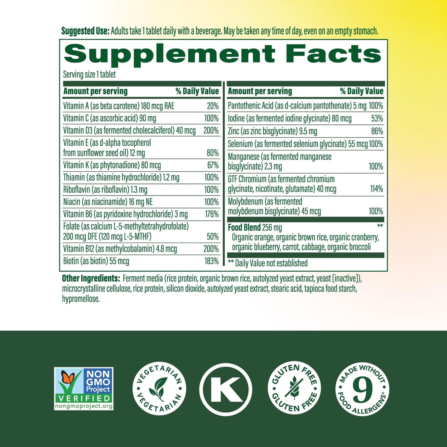 MegaFood Women 55+ One Daily Multivitamin – Vitamin D3, B12, Folate | Vegetarian