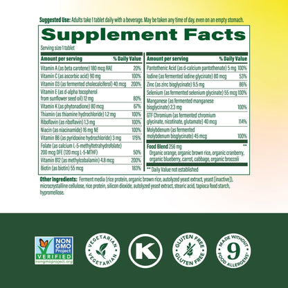 MegaFood Women 55+ One Daily Multivitamin – Vitamin D3, B12, Folate | Vegetarian