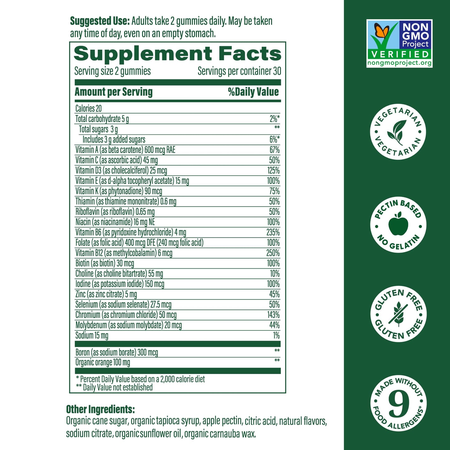 MegaFood Women's Multivitamin Gummies - Immune & Bone Health | Tangerine, 60 Gummies