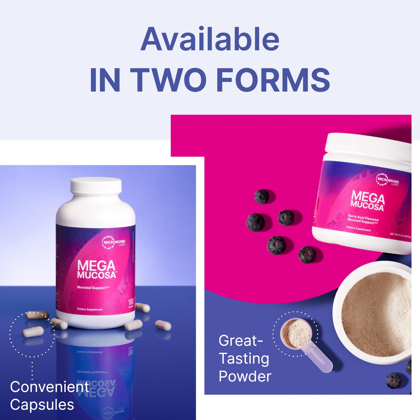 Microbiome Labs MegaMucosa – Amino Acids + Dairy-Free Immunoglobulins for Gut Health & Immunity (180 Capsules)