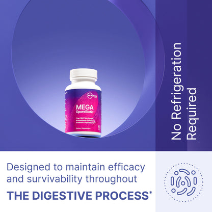 Microbiome Labs MegaSporeBiotic Probiotics for Women & Men - Spore-Based Digestive Health (60 Capsules)