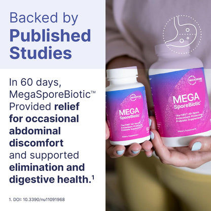 MegaSporeBiotic Probiotics - Spore-Based Digestive Health (180 Capsules)