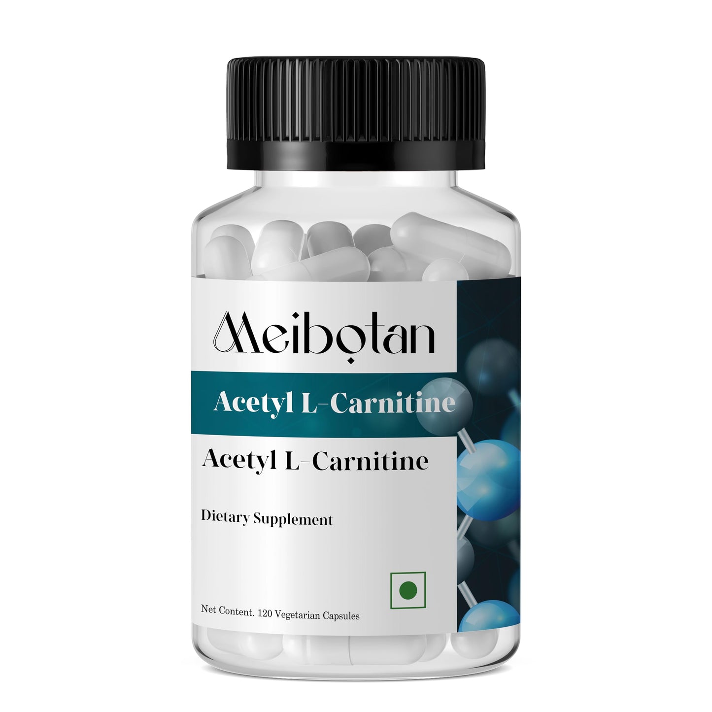MEIBOTAN Acetyl L-Carnitine 1000 mg – Energy & Focus Support, 120 Veggie Capsules