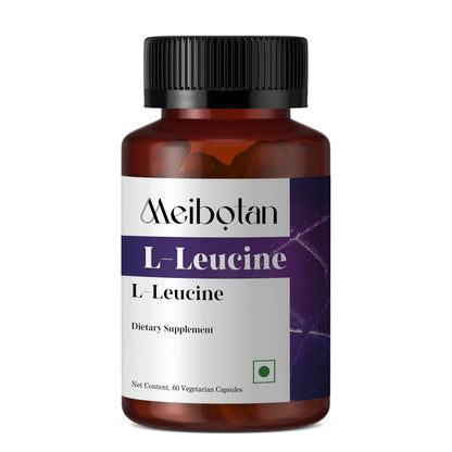 MEIBOTAN 100% Pure L-Leucine 2000mg - Muscle Recovery, Non-GMO & Vegan - 60 Vegetarian Capsules
