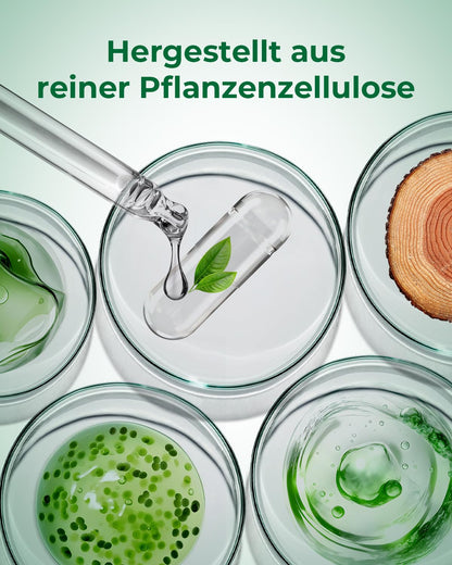 MéipaLien HPMC Empty Capsules Size 3-200 | Plant-Based, Vegetarian, Halal, Non-GMO | DIY Filling