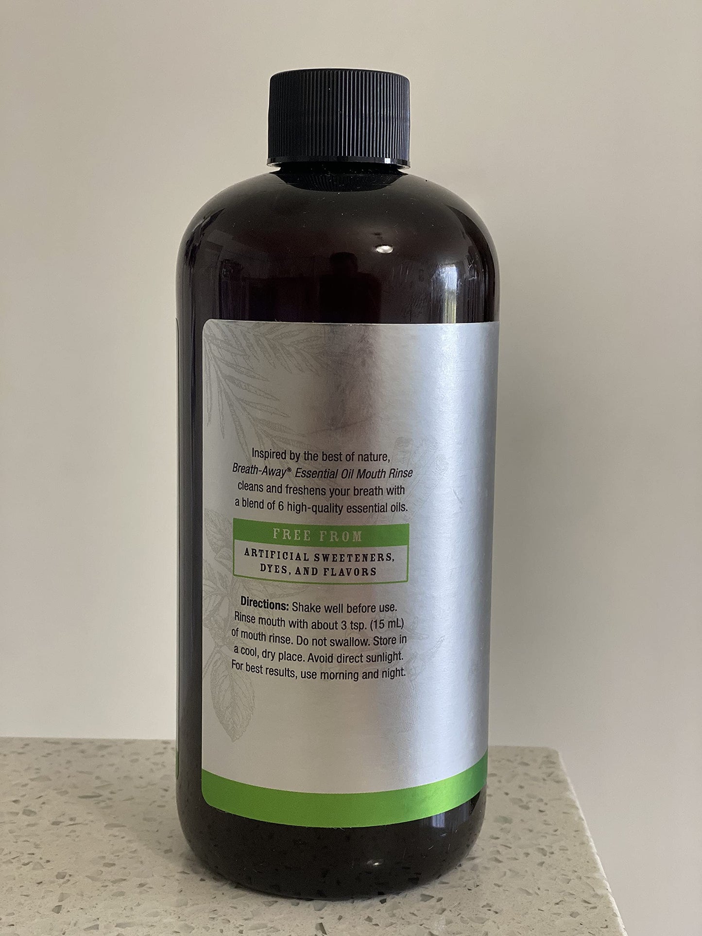 Melaleuca Breath-Away Mouth Rinse - Peppermint & T36-C5 Oil 16oz